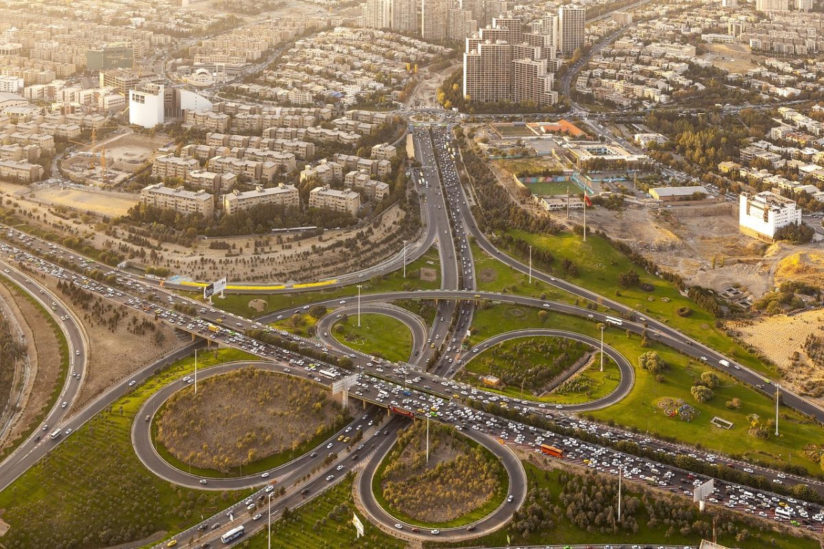 Image of Tehran from above. 