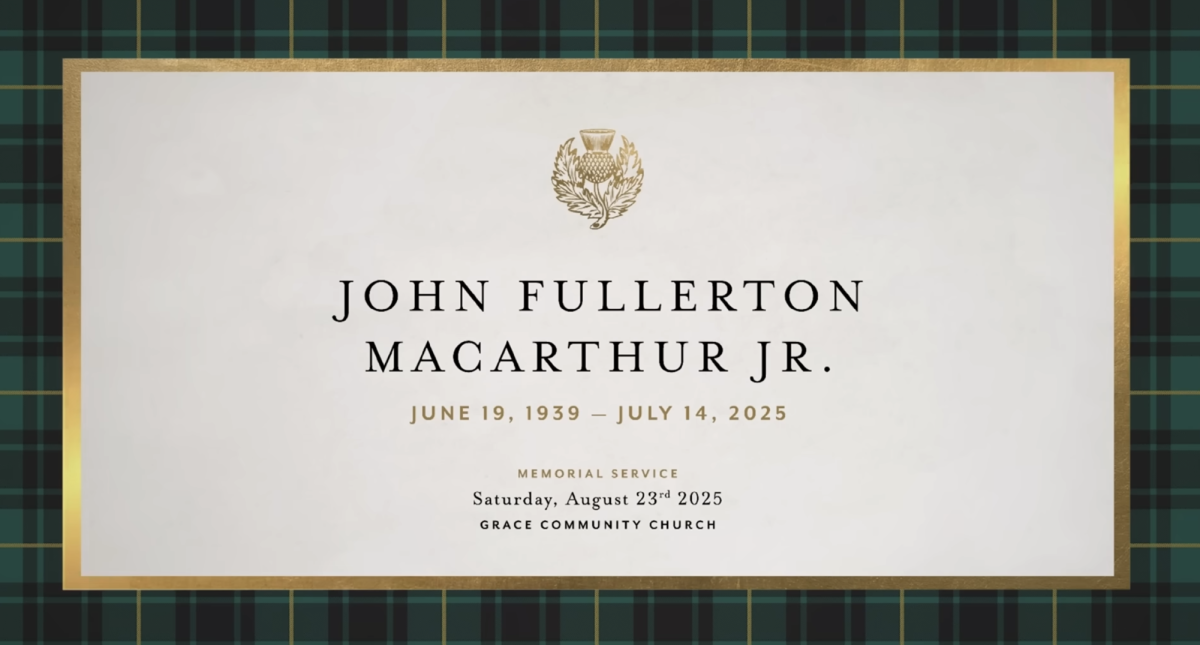 Memorial Service Honors the Life and Legacy of John MacArthur